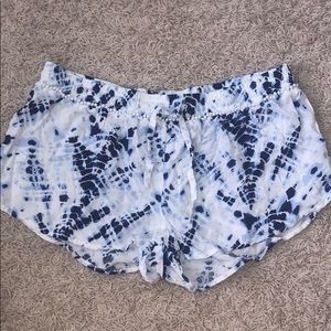 Tie-Dye Fabric Shorts